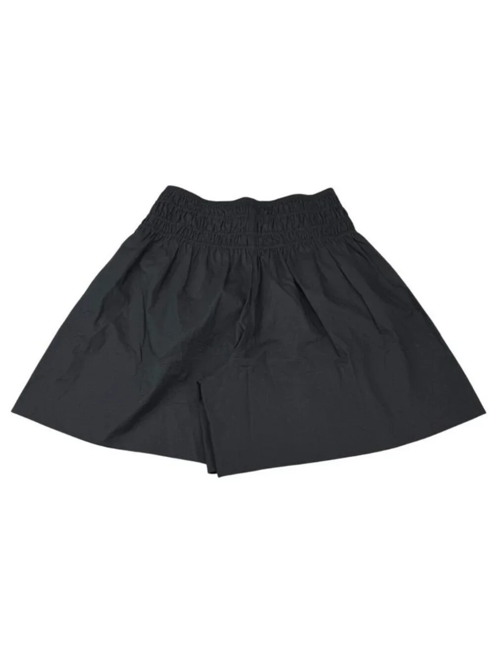 Vince Smocked Cotton Short Black
